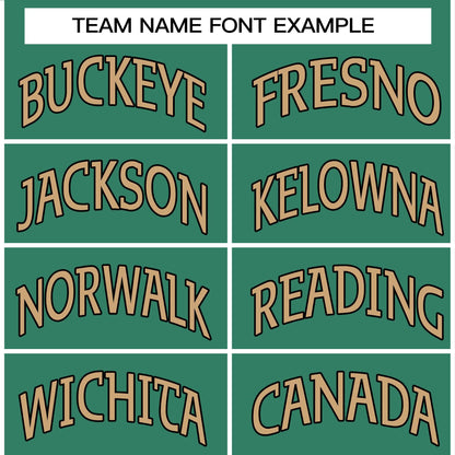 Custom Green Old Gold-Black Personalized Basketball Shorts