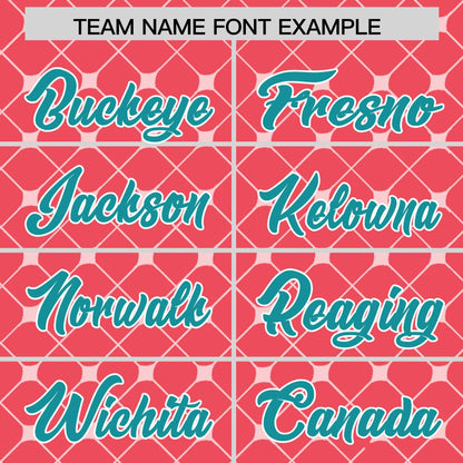 Custom Light Red-White Plaid Design Authentic Baseball Jersey