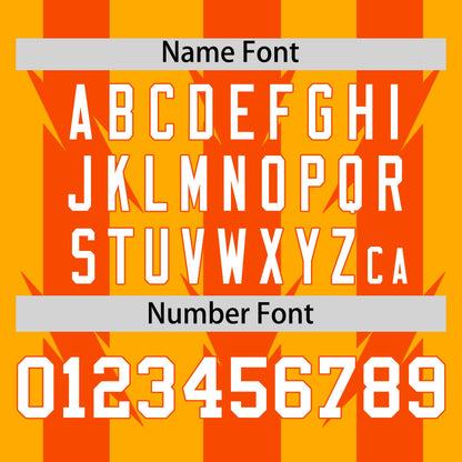 Custom Yellow Orange Raglan Sleeves Blade Pattern Authentic Baseball Jersey