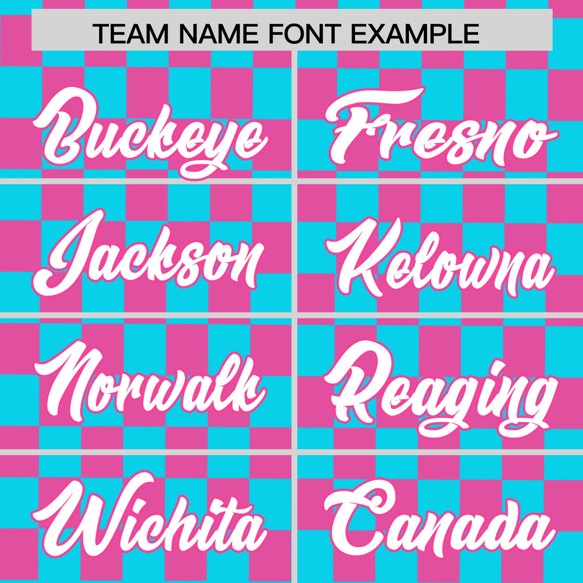 Custom Sky Blue Pink Personalized Plaid Fashion Design Authentic Baseball Jersey