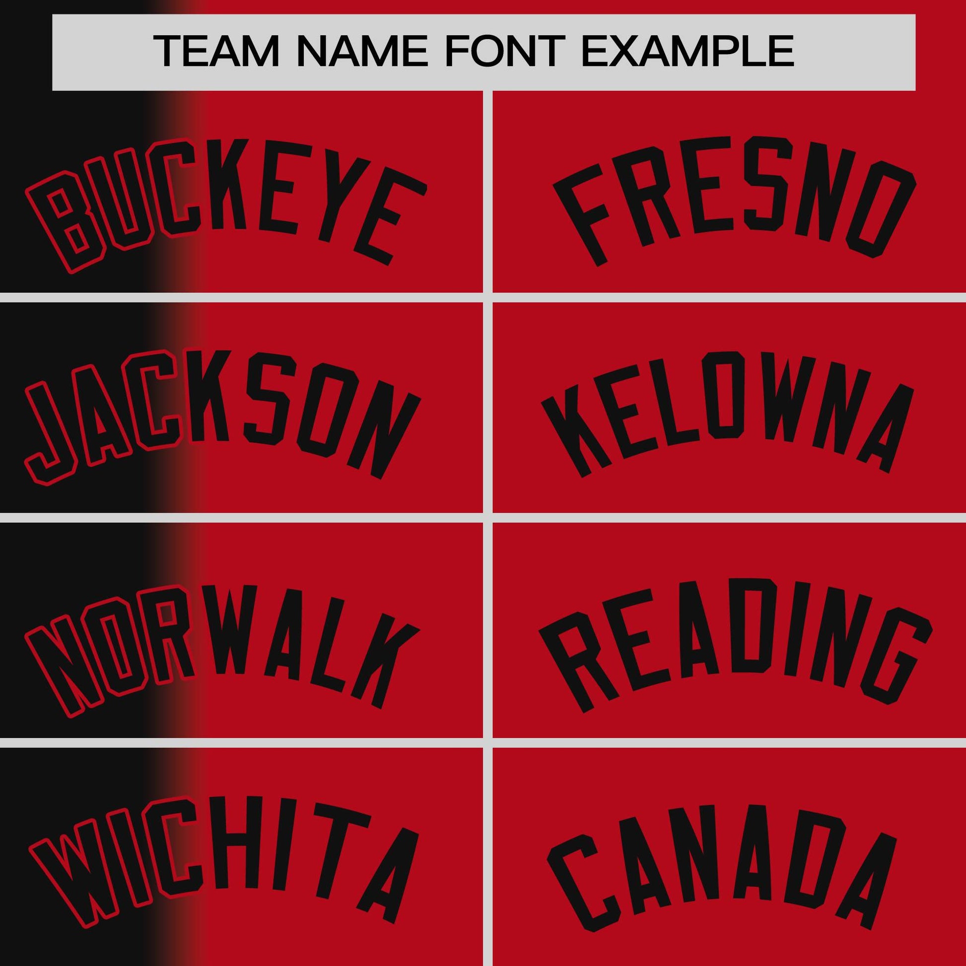 Custom Red Black Pinstripe Personalized Gradient Authentic Baseball Jersey