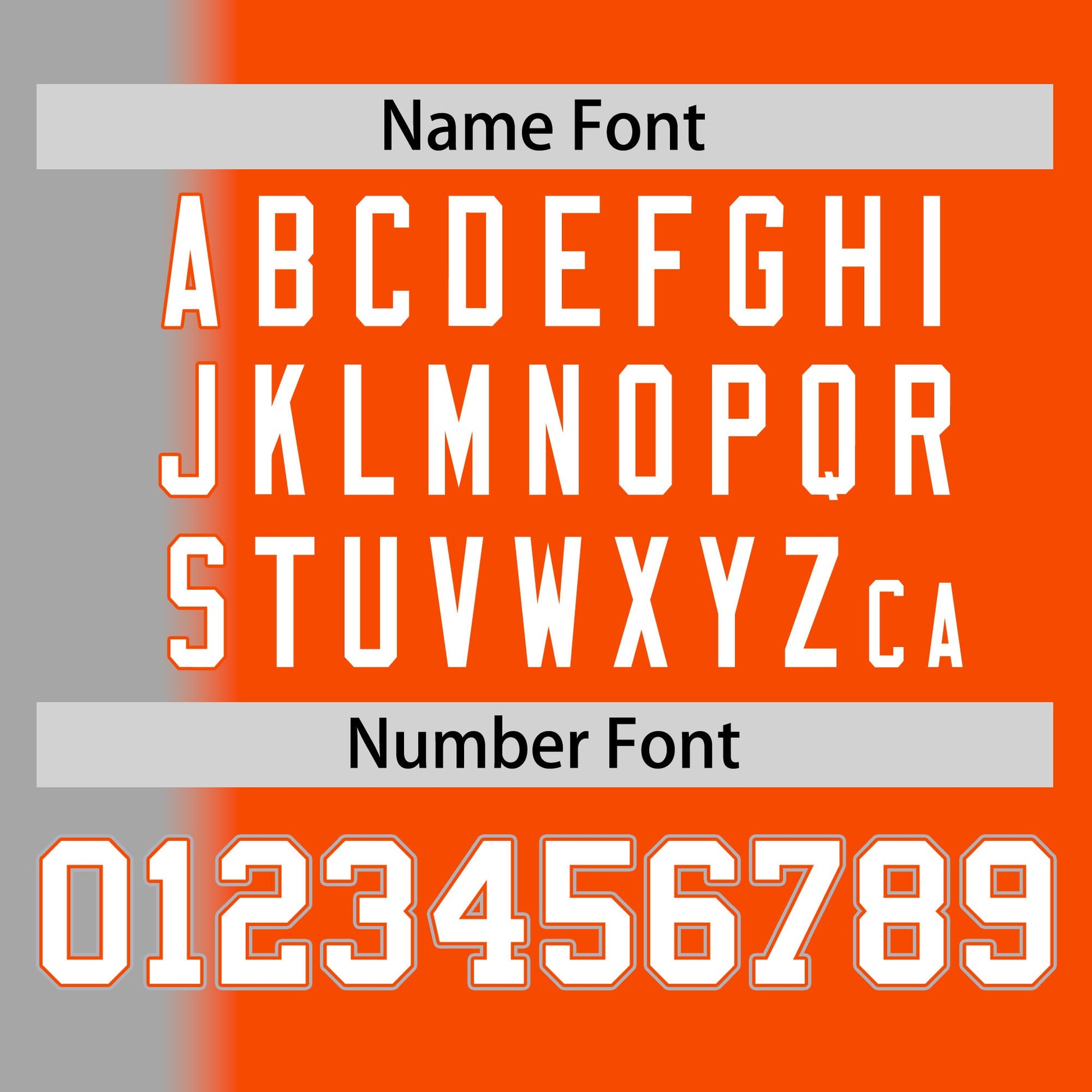 Custom Orange Gray Pinstripe Personalized Gradient Authentic Baseball Jersey