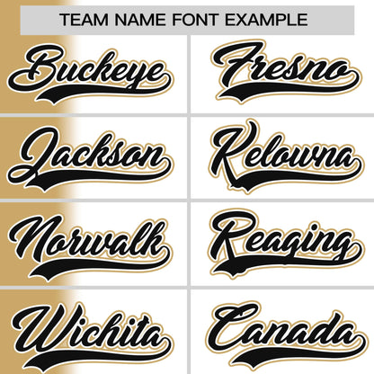 Custom White Old Gold Pinstripe Personalized Gradient Authentic Baseball Jersey