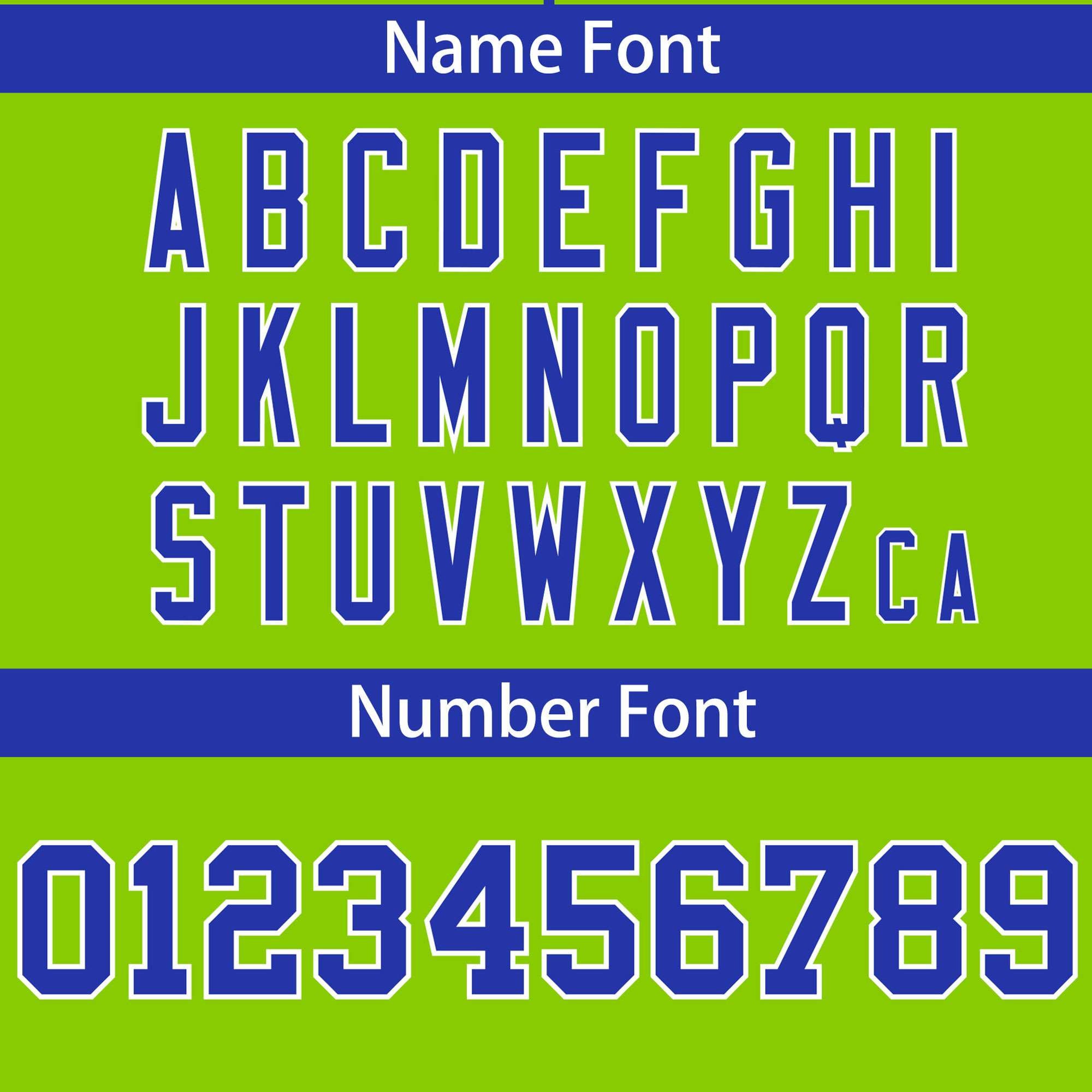 Custom Neon Green Royal Classic Style Personalized Full Button Authentic Baseball Jersey