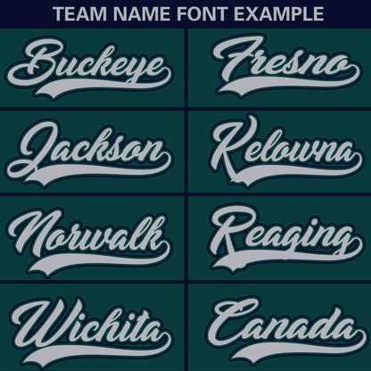 Custom Midnight Green Navy Color Block Personalized Raglan Sleeves Authentic Baseball Jersey