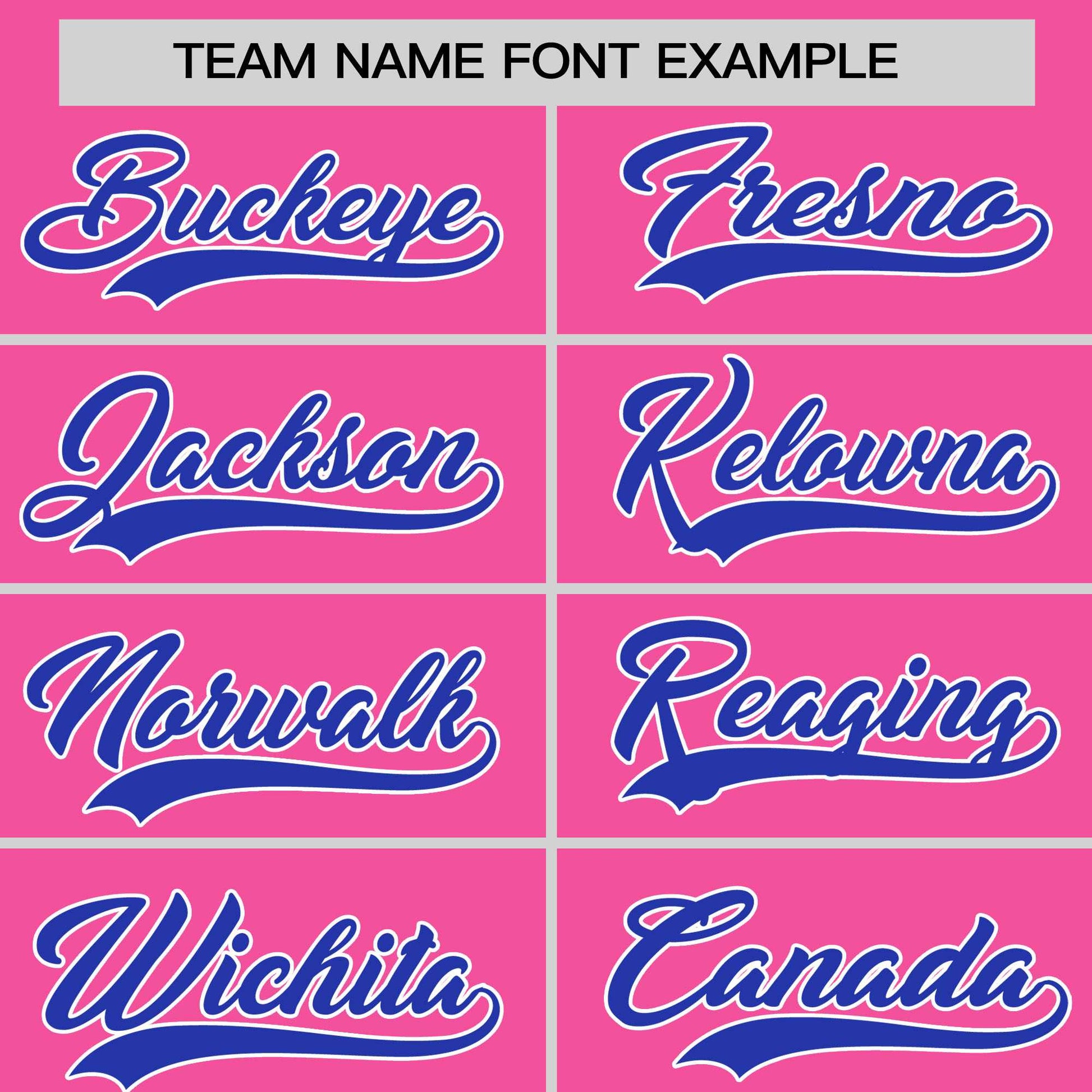 Custom Pink Royal-White Personalized Color Block Authentic Baseball jersey