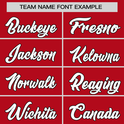 Custom Red Black Pinstripe Personalized Raglan Sleeves Authentic Baseball Jersey