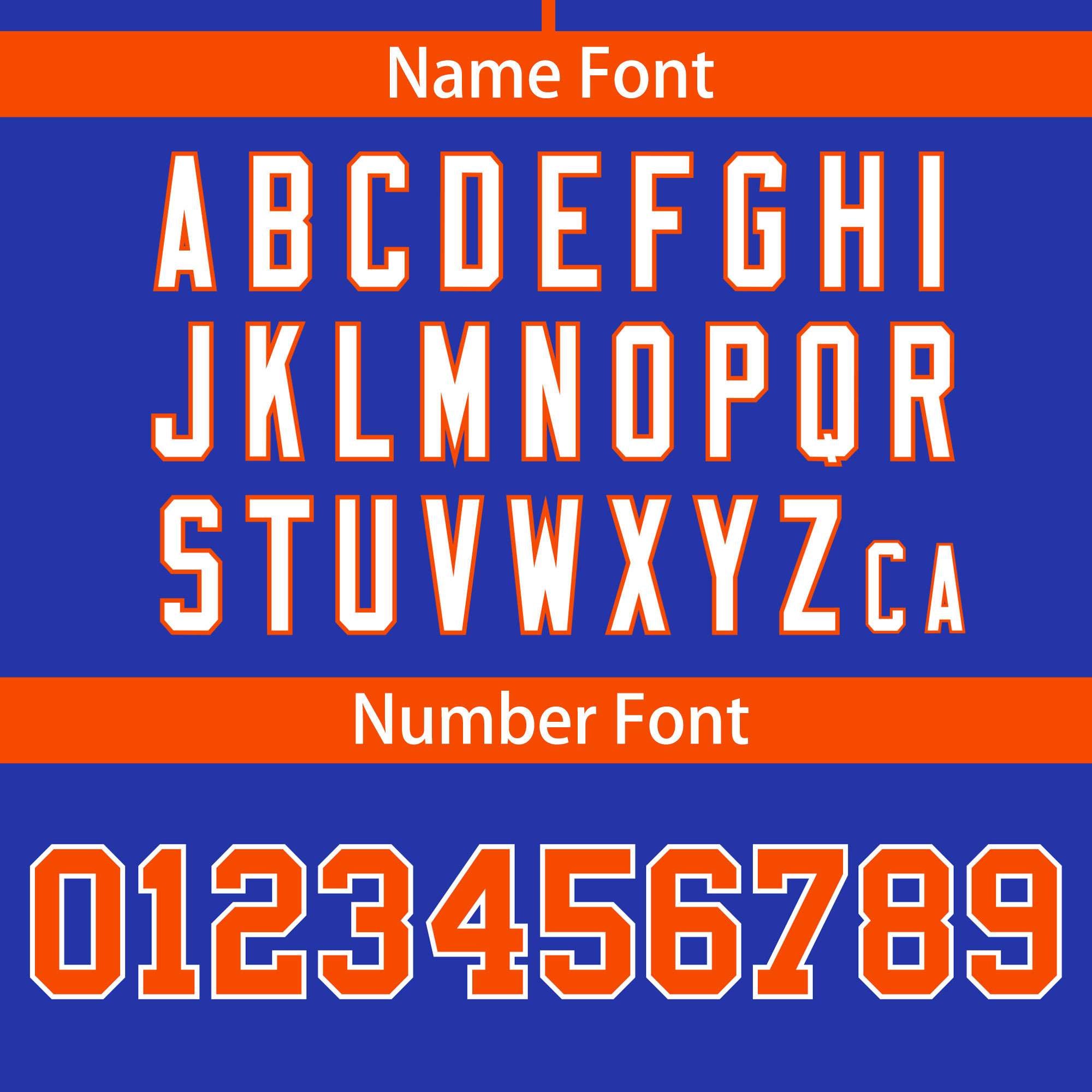 Custom Royal Orange-White Personalized Color Block Authentic Baseball Jersey