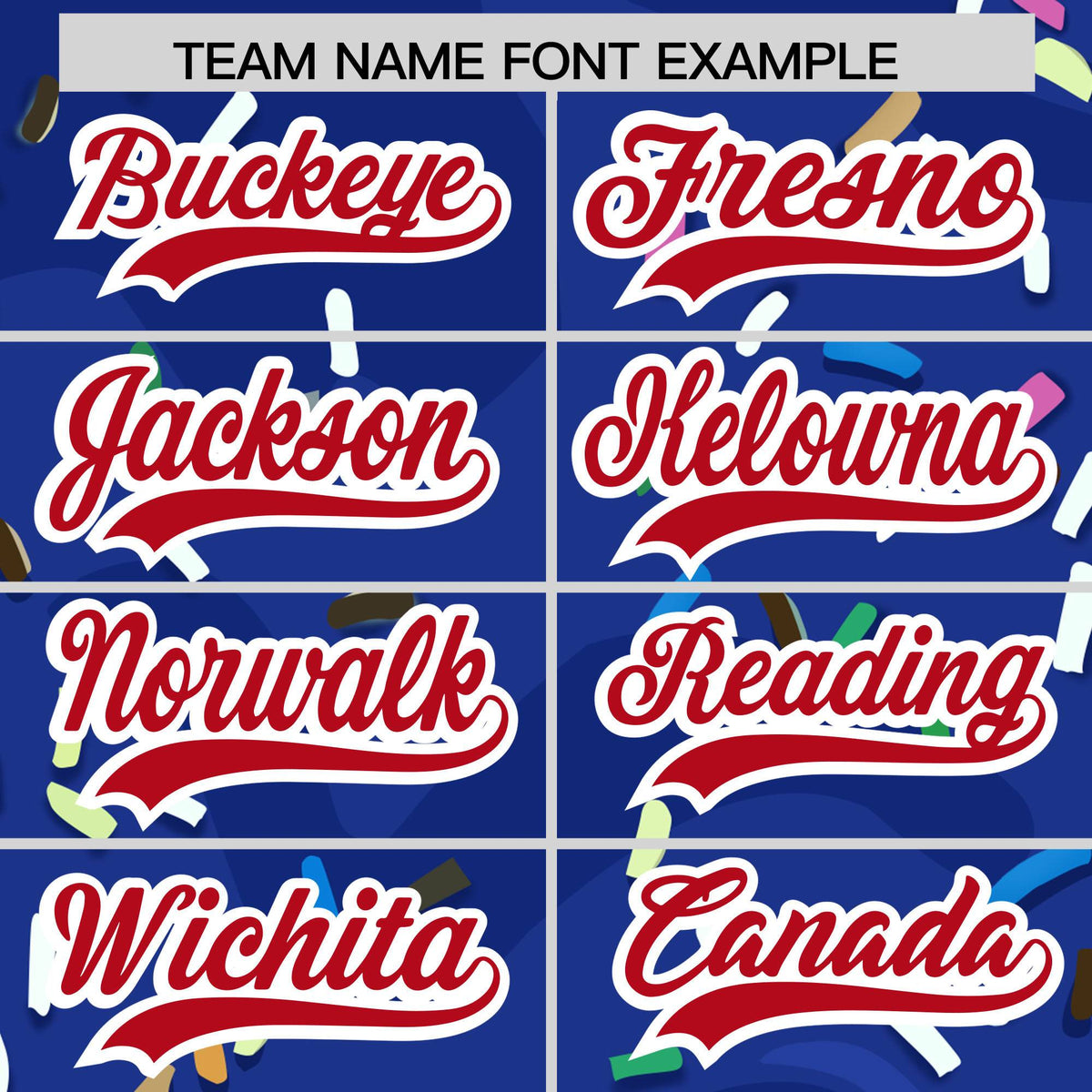 Custom Royal Ice Cream Cone Graffiti Pattern Fashion Authentic Baseball Jersey