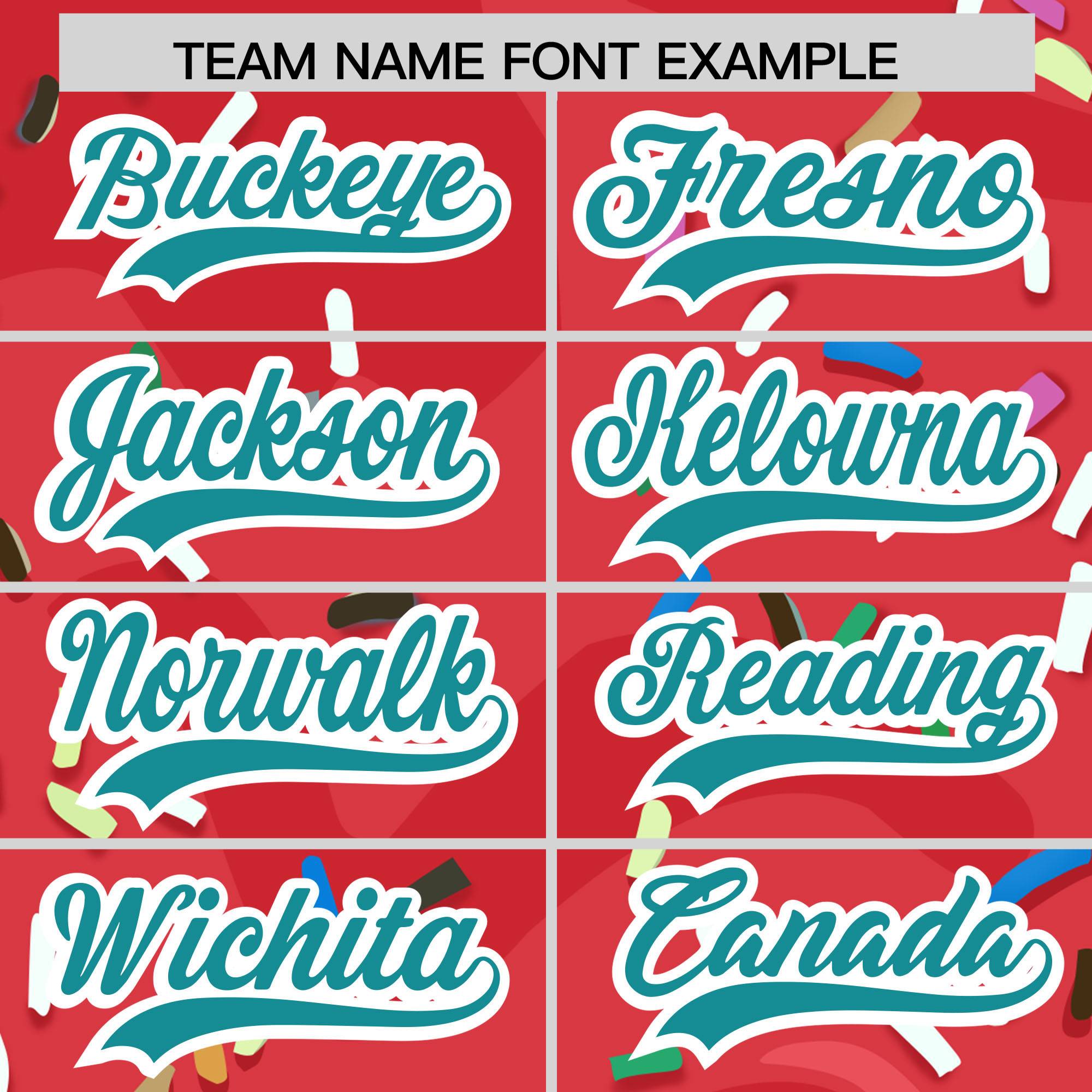 Custom Light Red Ice Cream Cone Graffiti Pattern Fashion Authentic Baseball Jersey