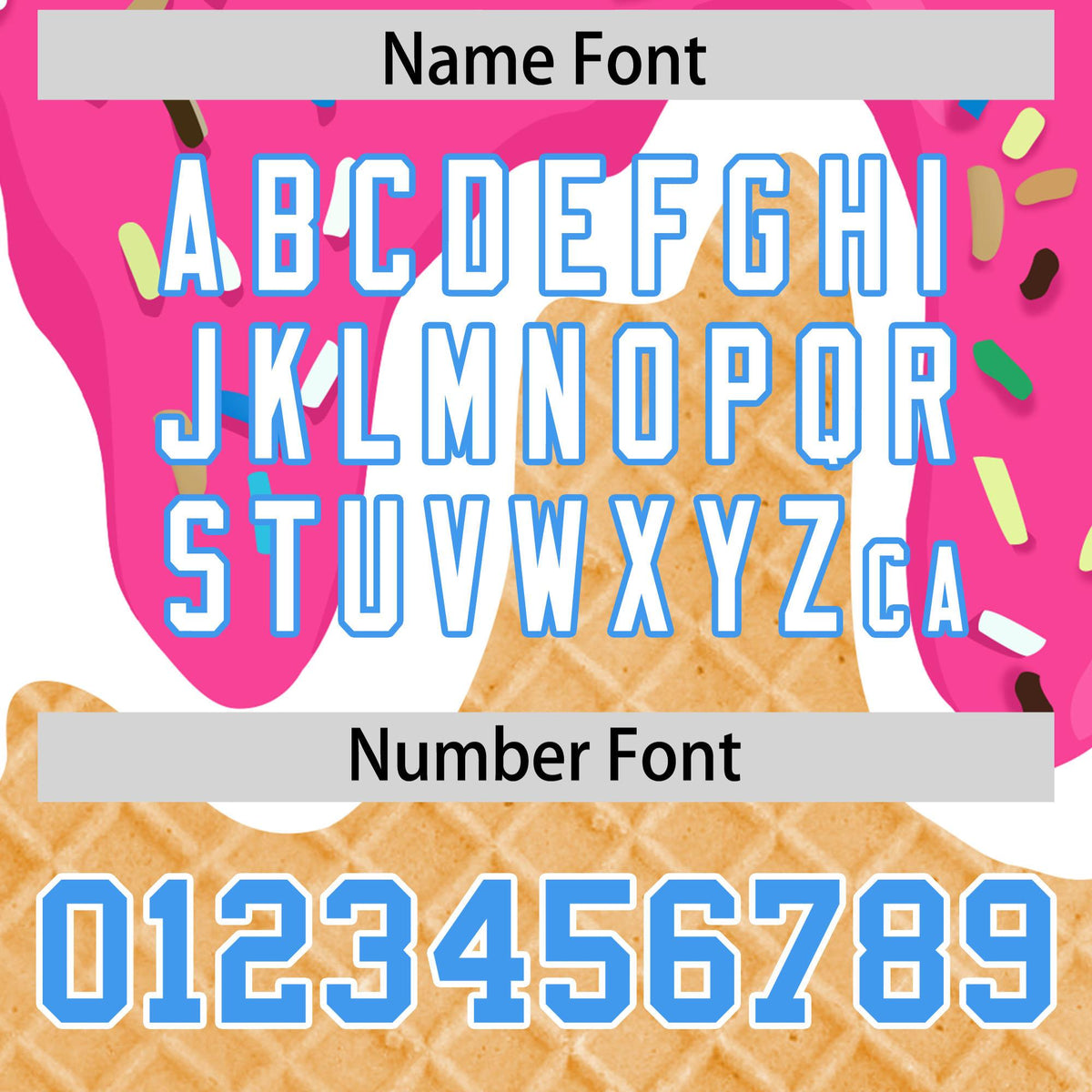 Custom Pink Ice Cream Cone Graffiti Pattern Fashion Authentic Baseball Jersey