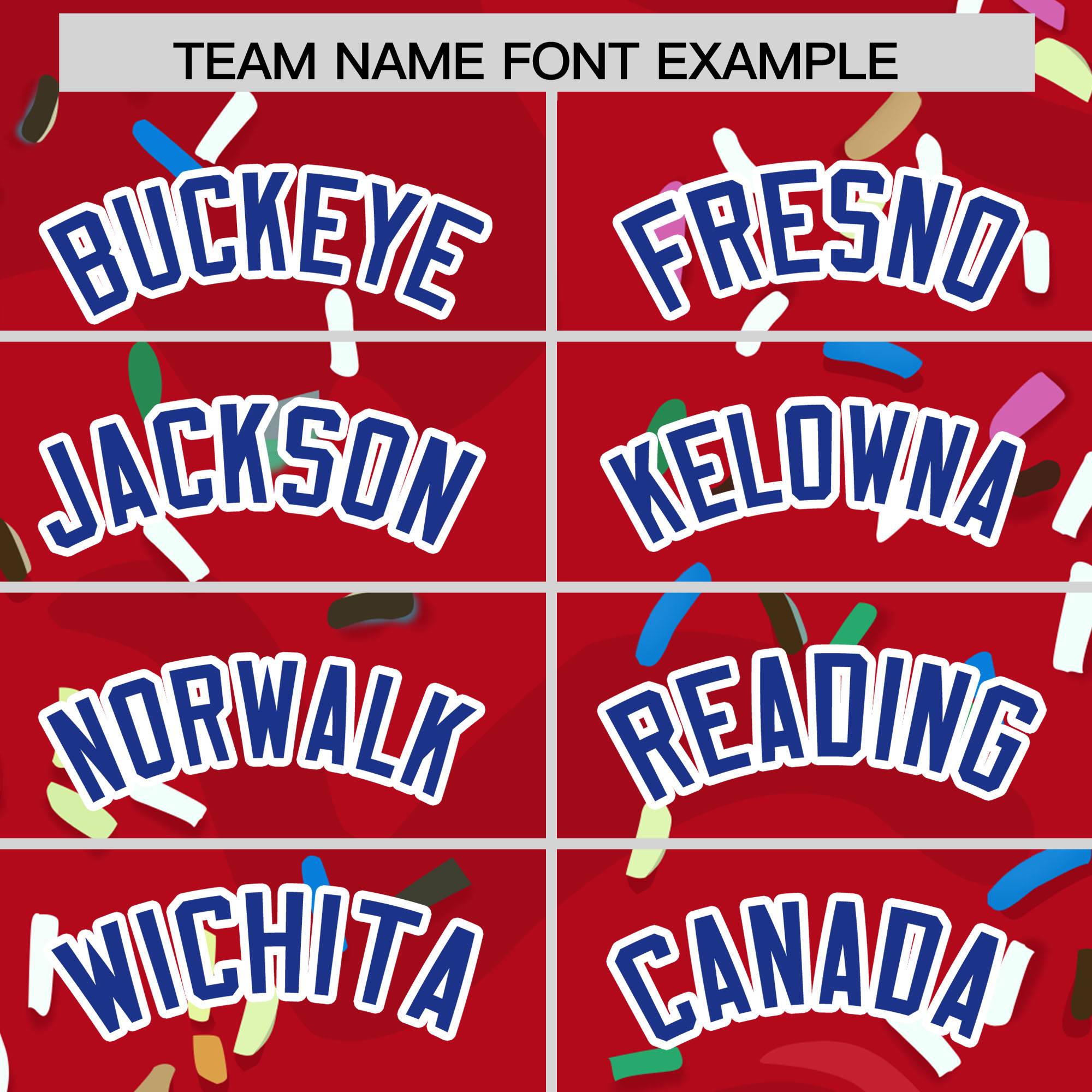 Custom Red Ice Cream Cone Graffiti Pattern Fashion Authentic Baseball Jersey