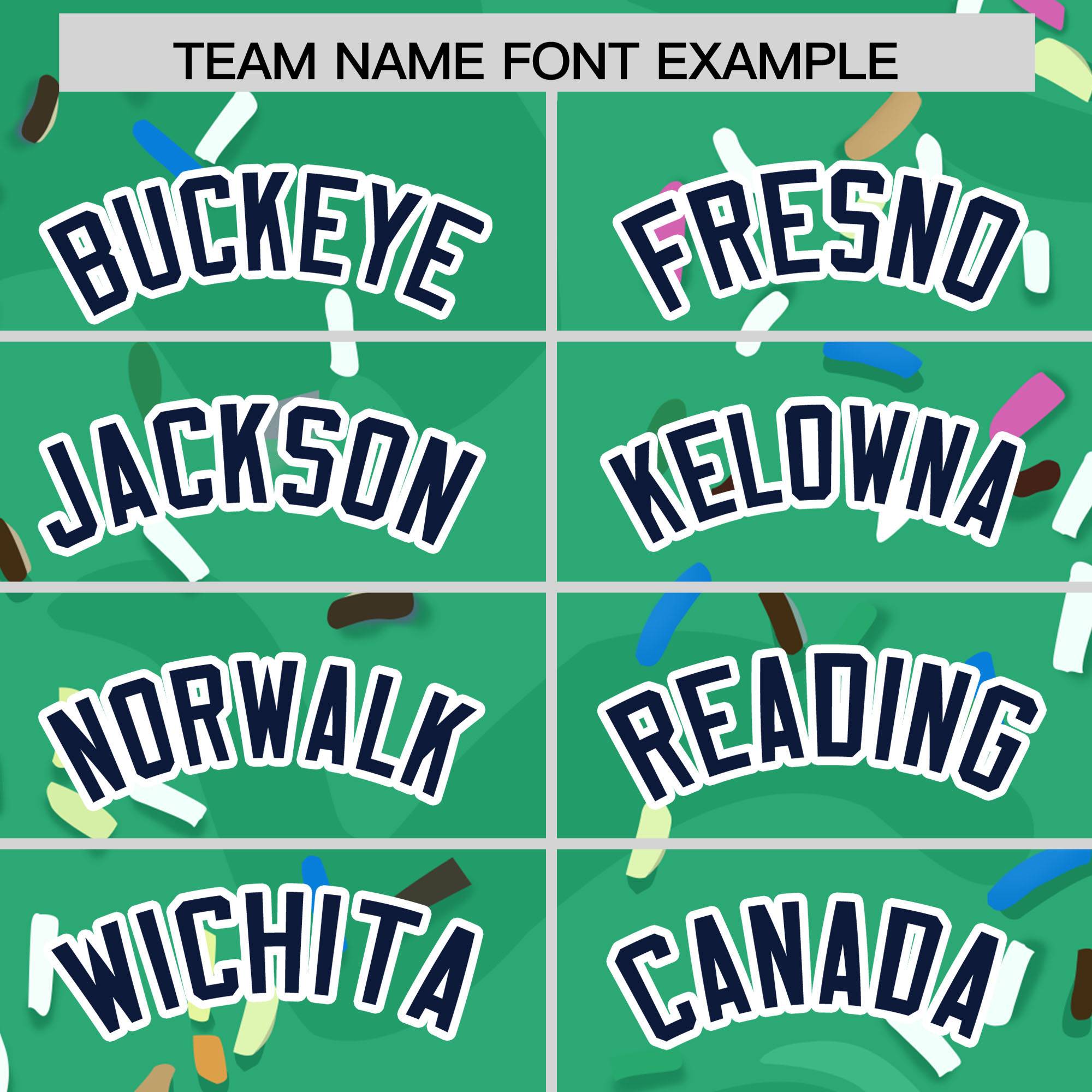 Custom Brilliant Green Ice Cream Cone Graffiti Pattern Fashion Authentic Baseball Jersey