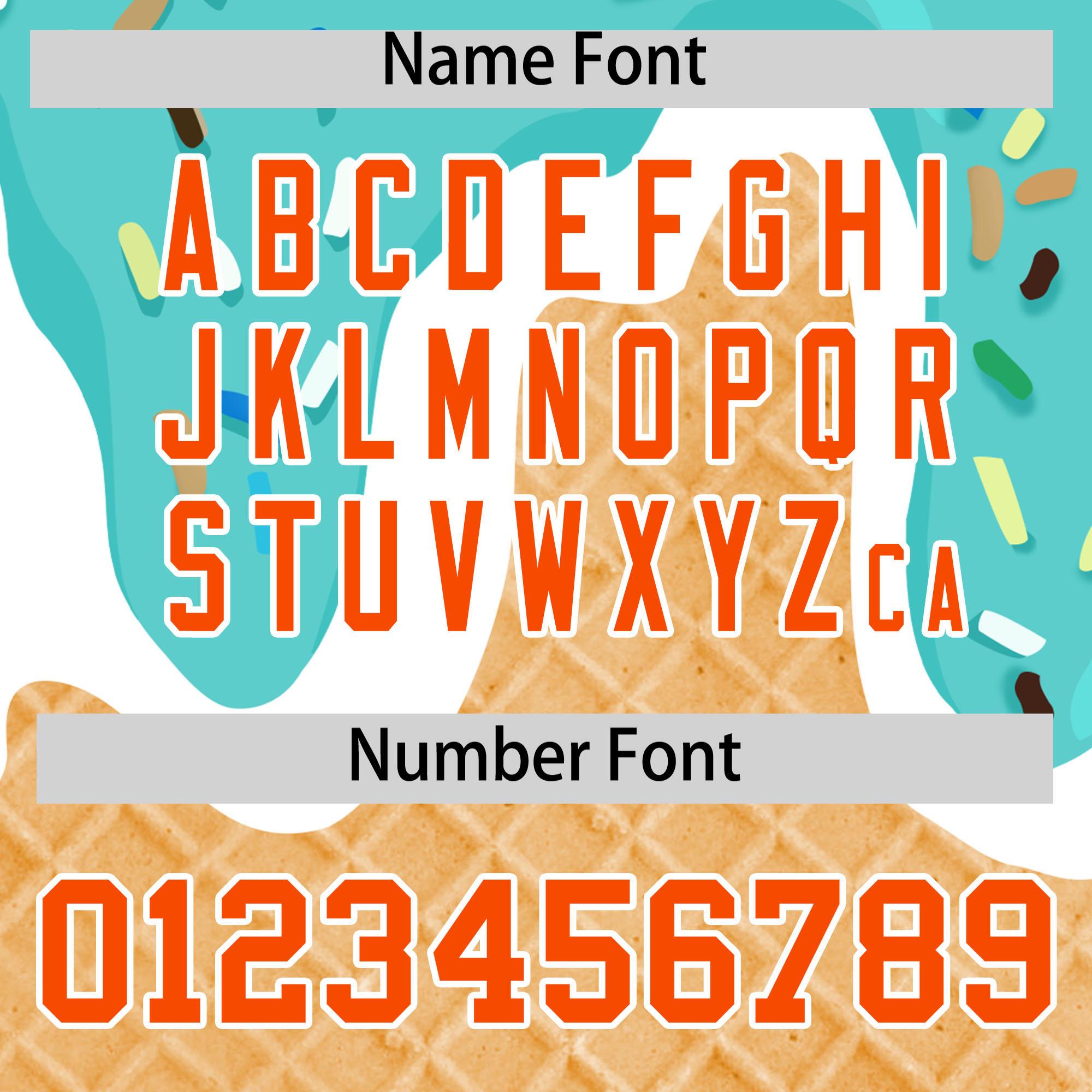 Custom Bright Green Ice Cream Cone Graffiti Pattern Fashion Authentic Baseball Jersey