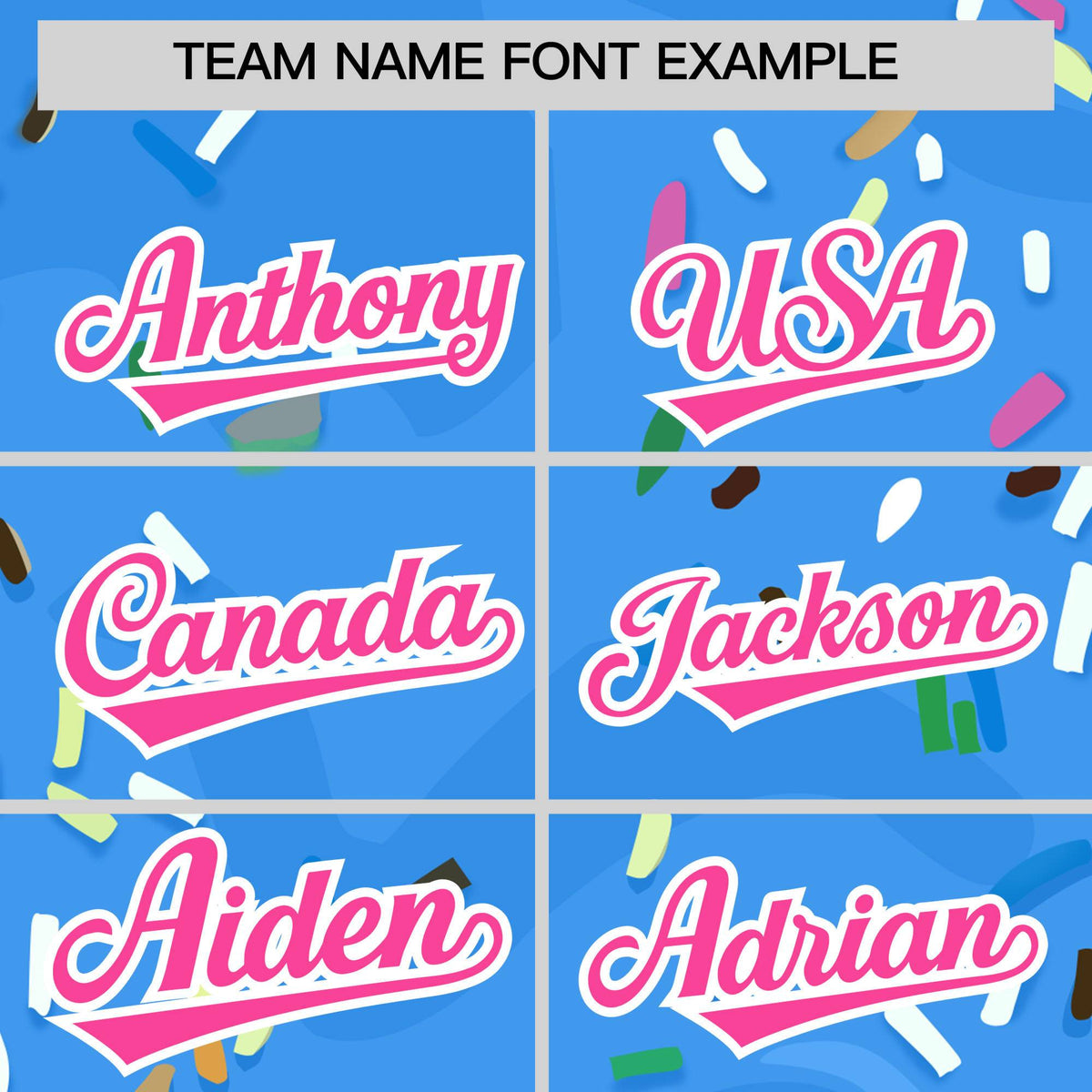 Custom Powder Blue Ice Cream Cone Graffiti Pattern Fashion Authentic Baseball Jersey