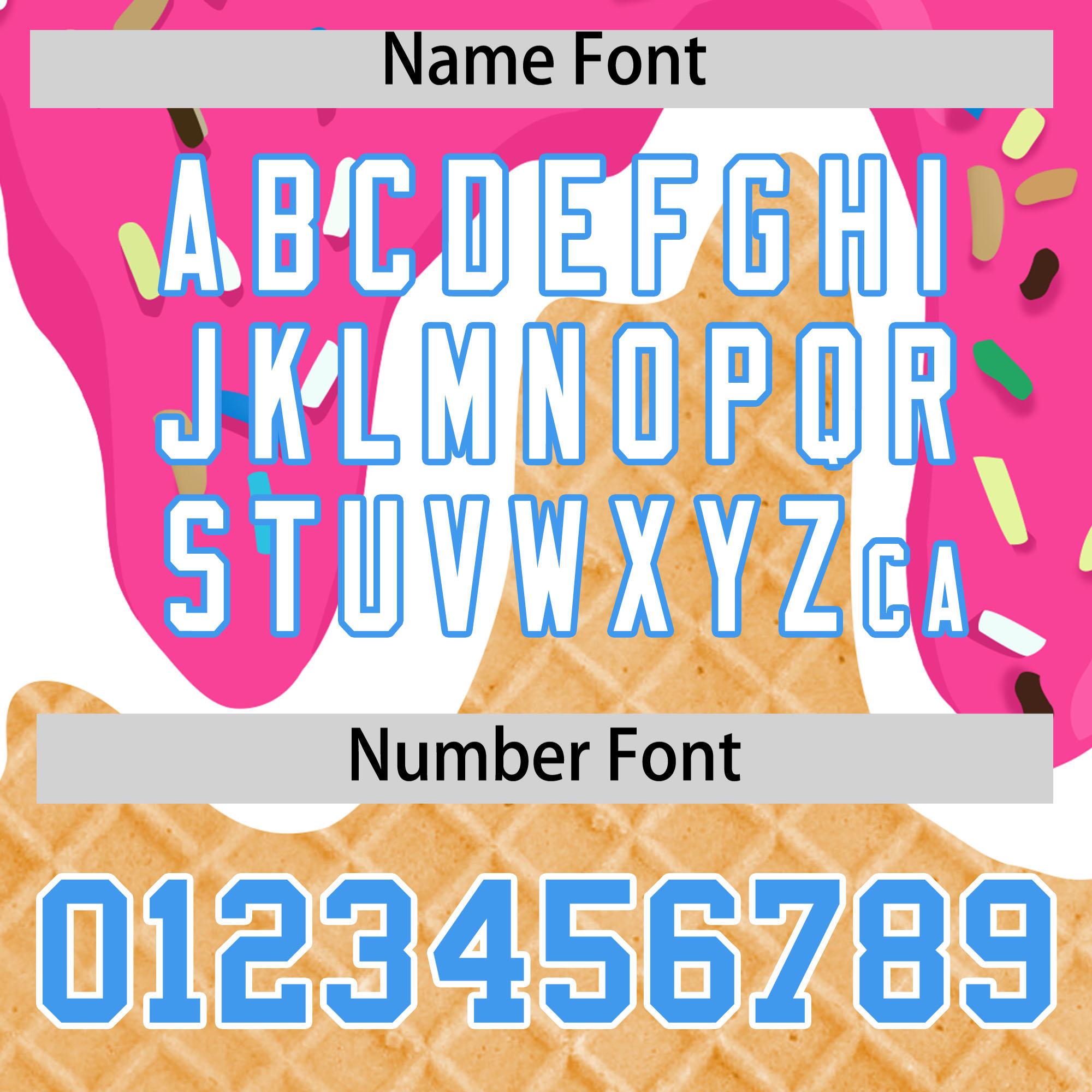 Custom Pink Ice Cream Cone Graffiti Pattern Fashion Authentic Baseball Jersey