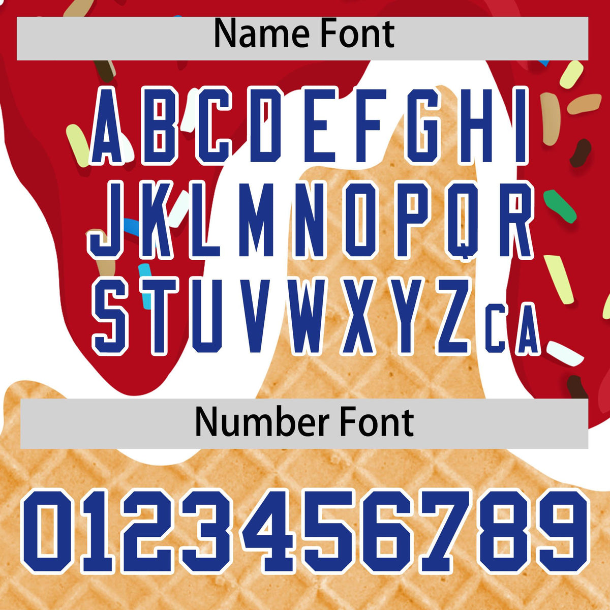 Custom Red Ice Cream Cone Graffiti Pattern Fashion Authentic Baseball Jersey