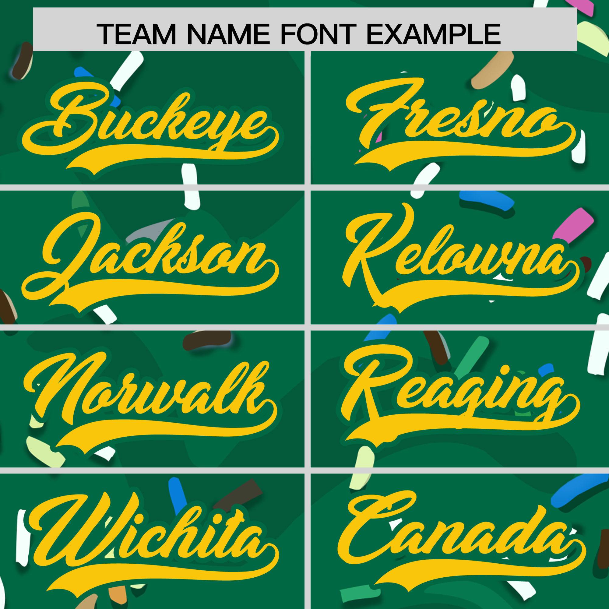 Custom Kelly Green Ice Cream Cone Graffiti Pattern Fashion Authentic Baseball Jersey