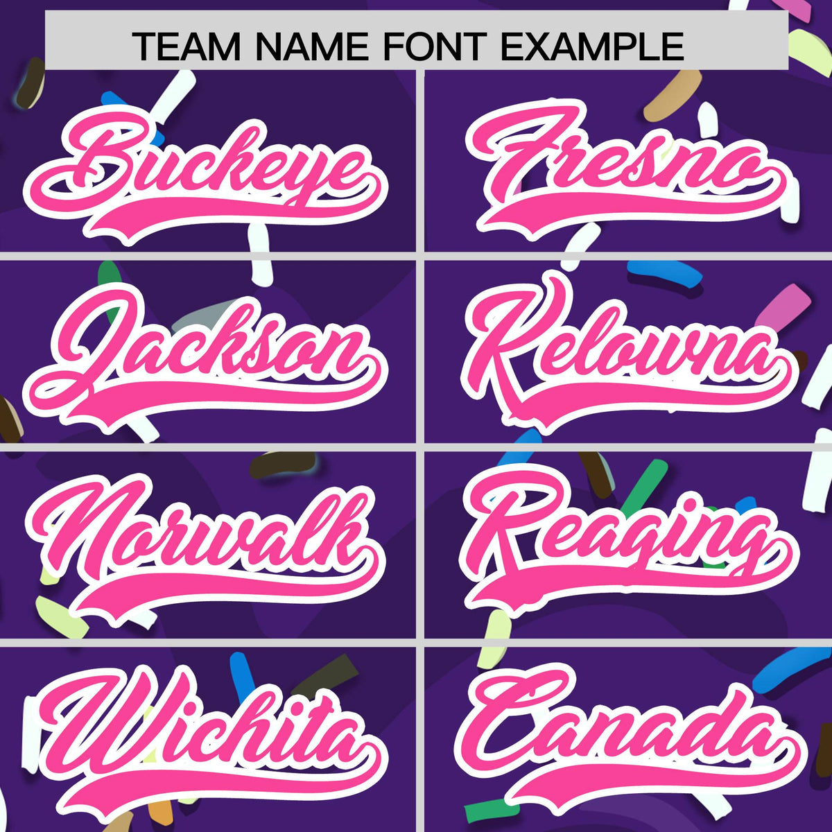 Custom Purple Ice Cream Cone Graffiti Pattern Fashion Authentic Baseball Jersey