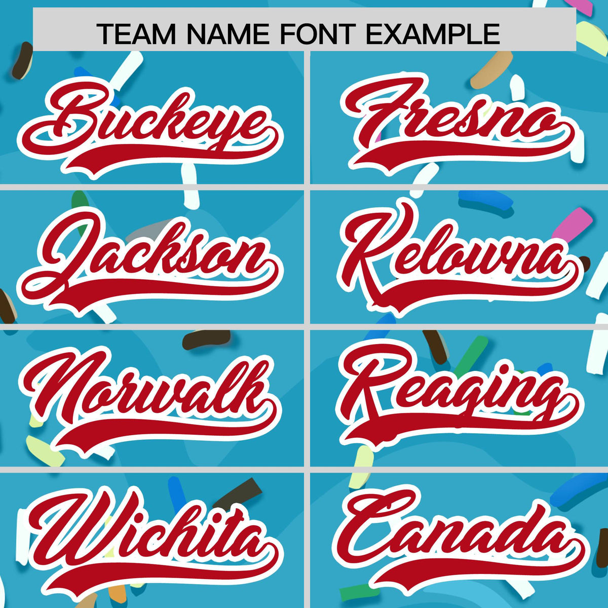 Custom Sky Blue Ice Cream Cone Graffiti Pattern Fashion Authentic Baseball Jersey