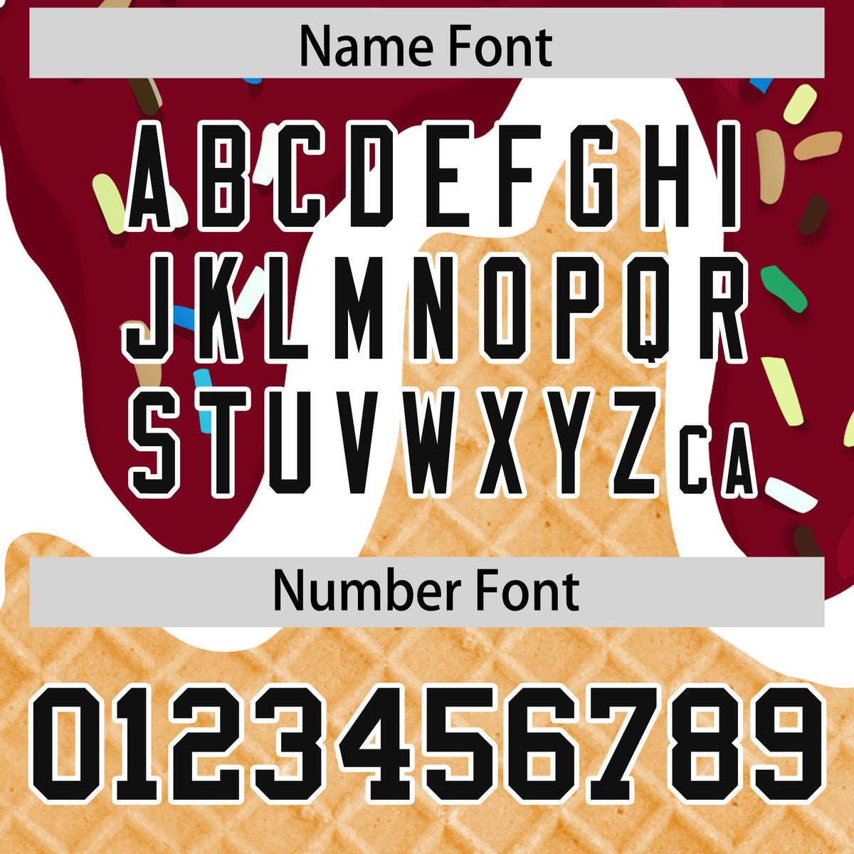 Custom Crimson Ice Cream Cone Graffiti Pattern Fashion Authentic Baseball Jersey