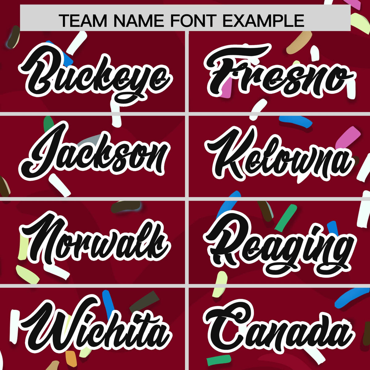 Custom Crimson Ice Cream Cone Graffiti Pattern Fashion Authentic Baseball Jersey