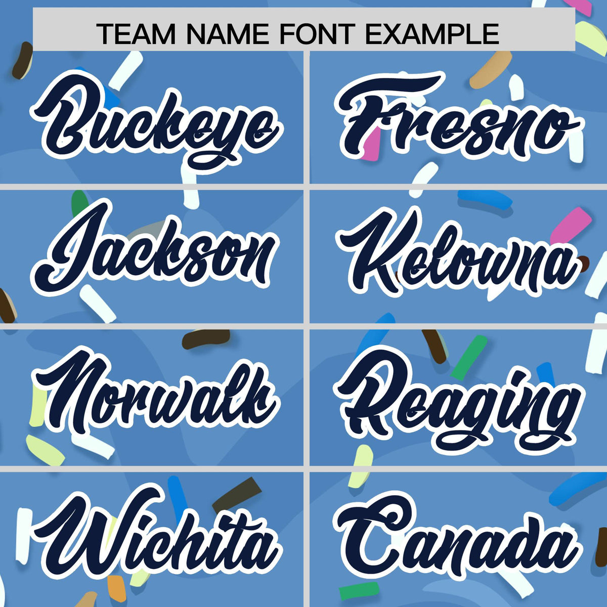 Custom Powder Blue Ice Cream Cone Graffiti Pattern Fashion Authentic Baseball Jersey