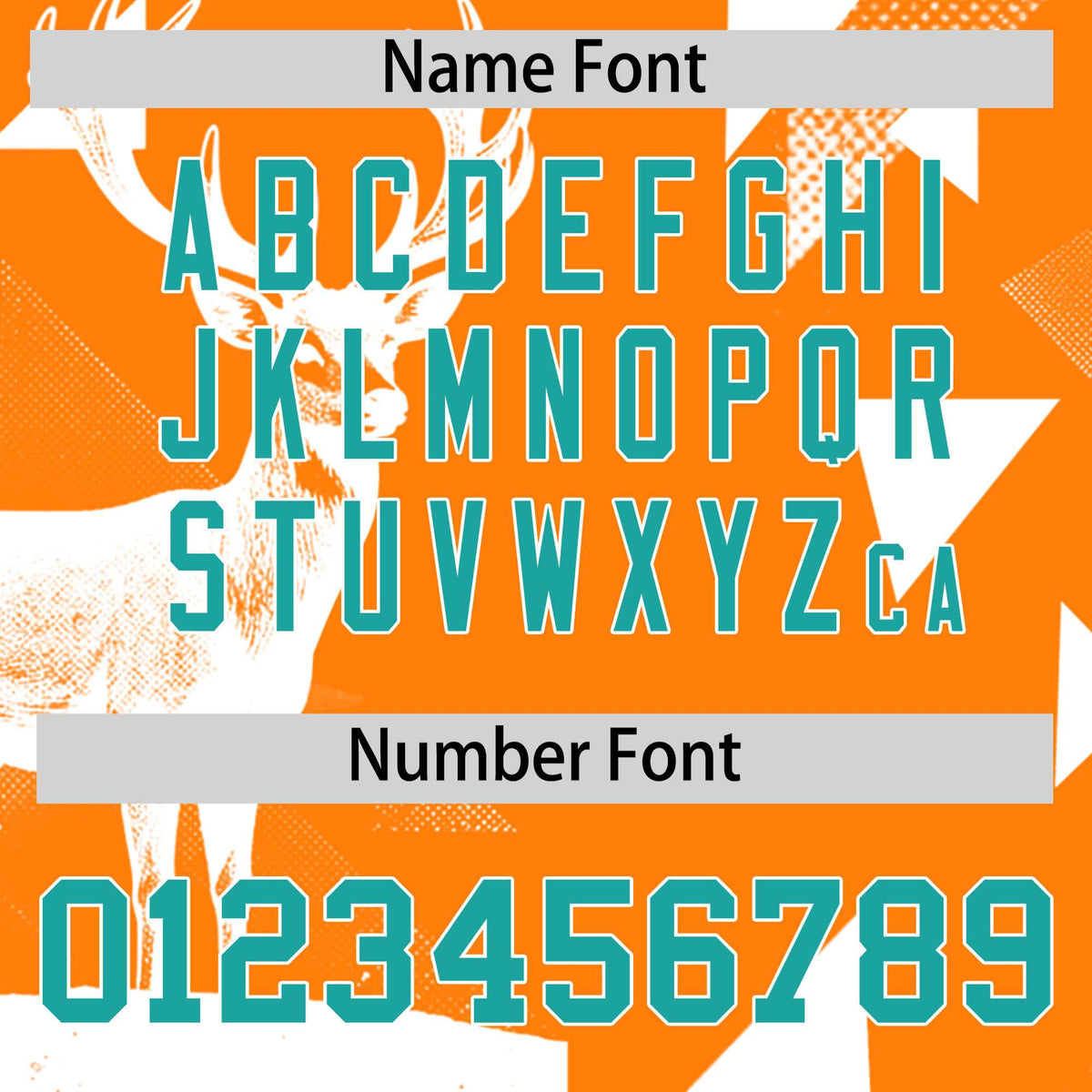 Custom Aqua Orange Raptor Series Raglan Sleeves Breathable Baseball Jersey