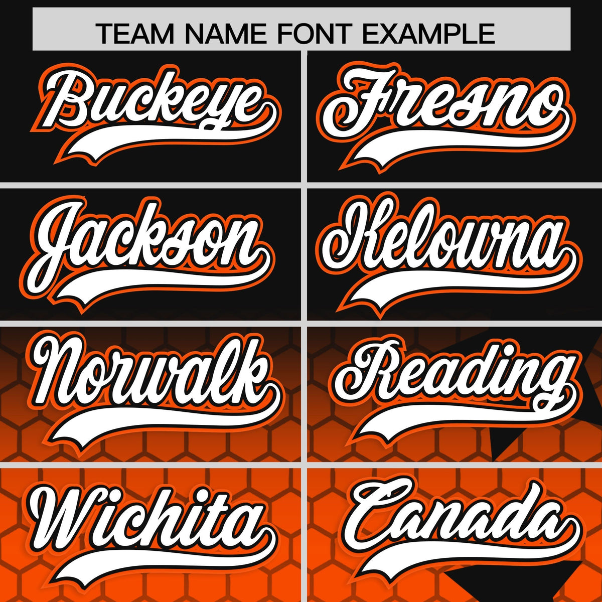 Custom Black Orange White Rising Stars Series Gradient Fashion Baseball Jersey| KXKSHOP