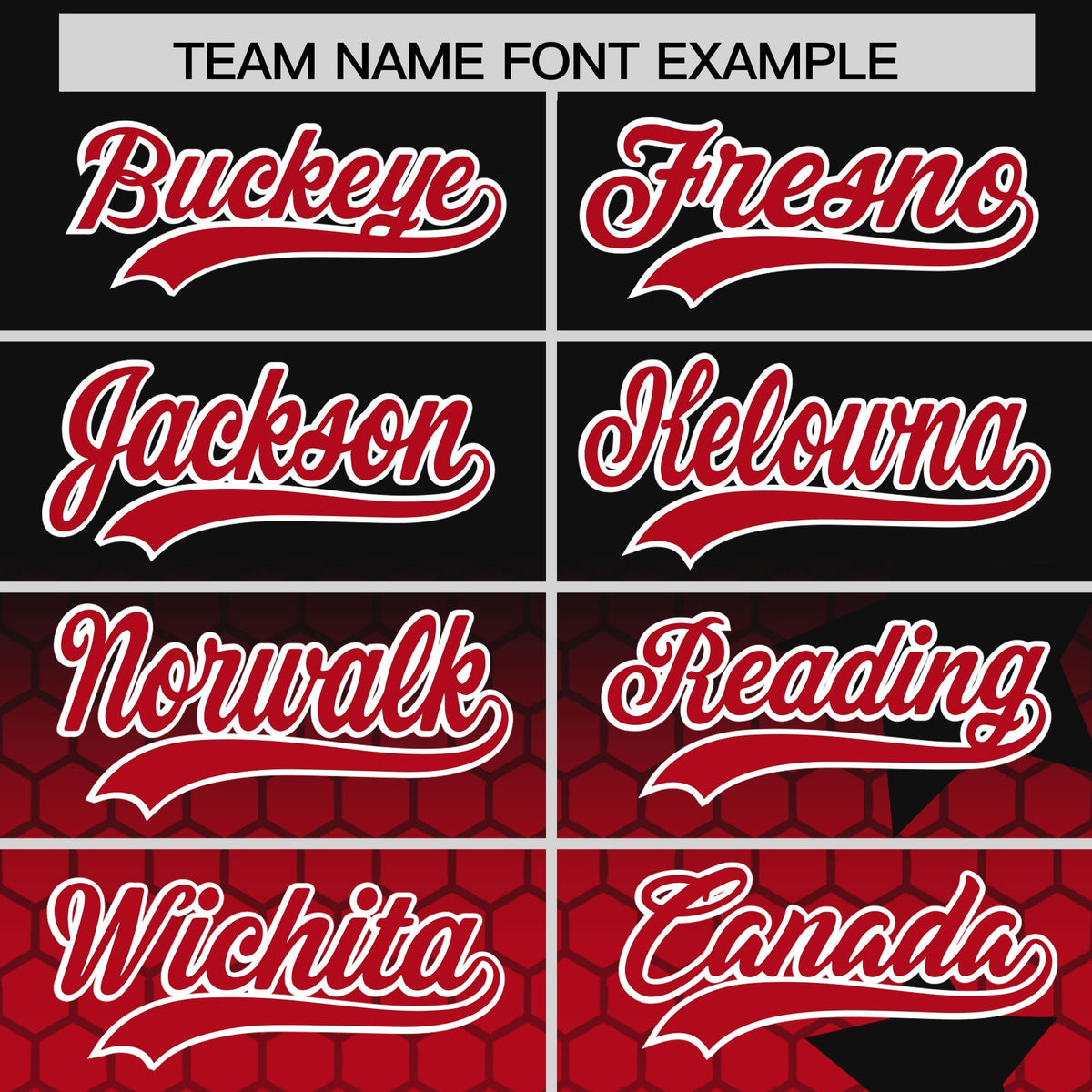 Custom Black Red White Rising Stars Series Gradient Fashion Baseball Jersey| KXKSHOP