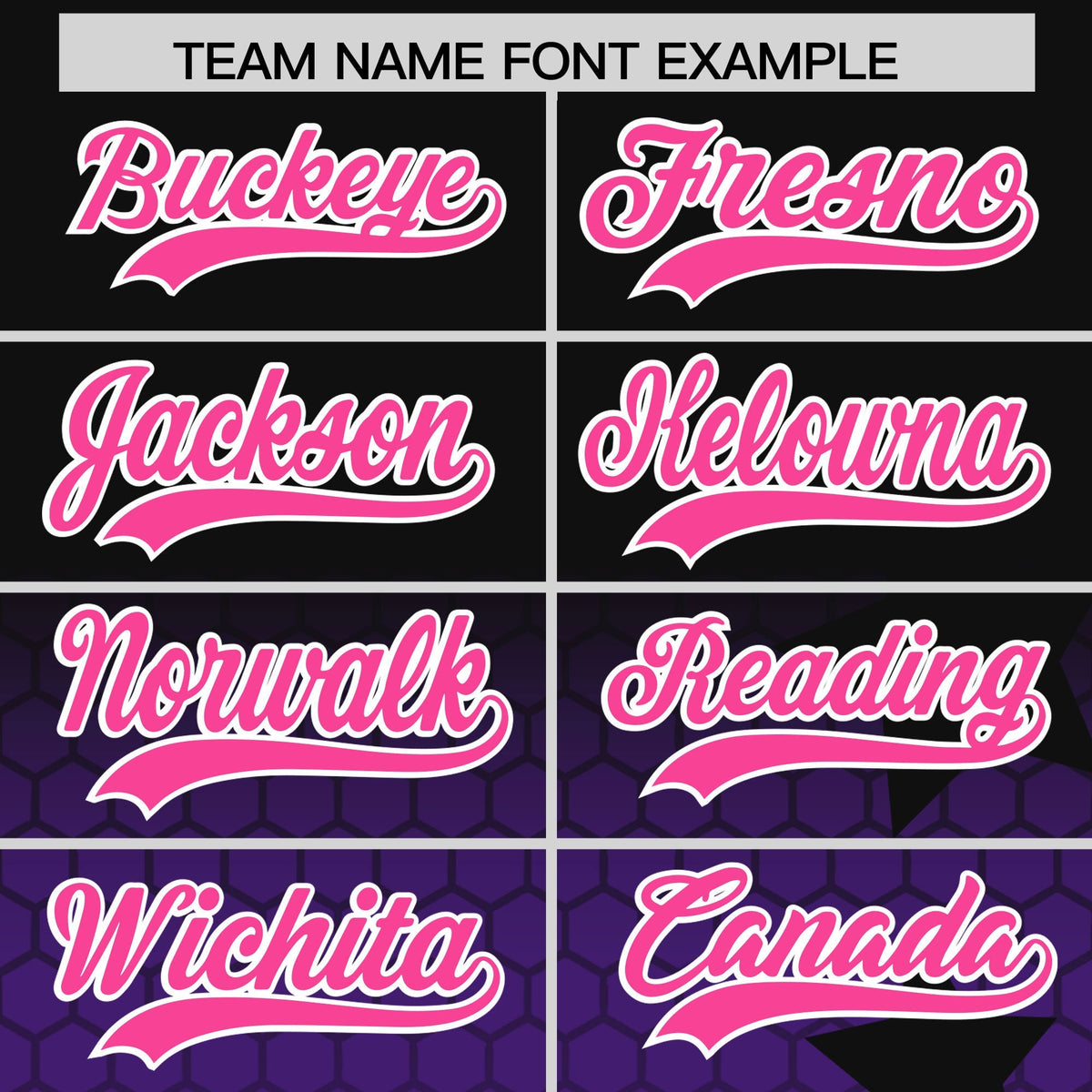 Custom Black Purple Pink Rising Stars Series Gradient Fashion Baseball Jersey| KXKSHOP