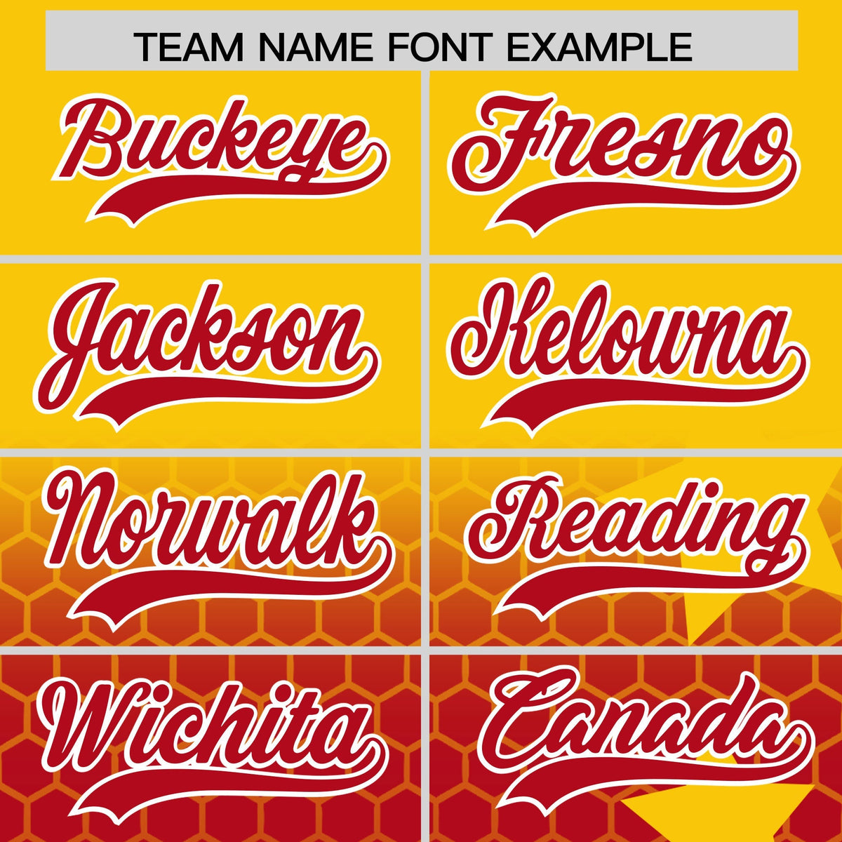 Custom Gold Red White Rising Stars Series Gradient Fashion Baseball Jersey| KXKSHOP