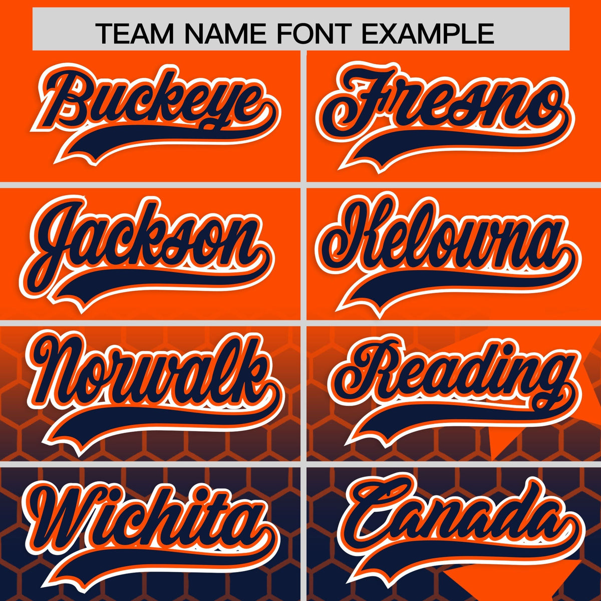 Custom Orange Navy White Rising Stars Series Gradient Fashion Baseball Jersey| KXKSHOP