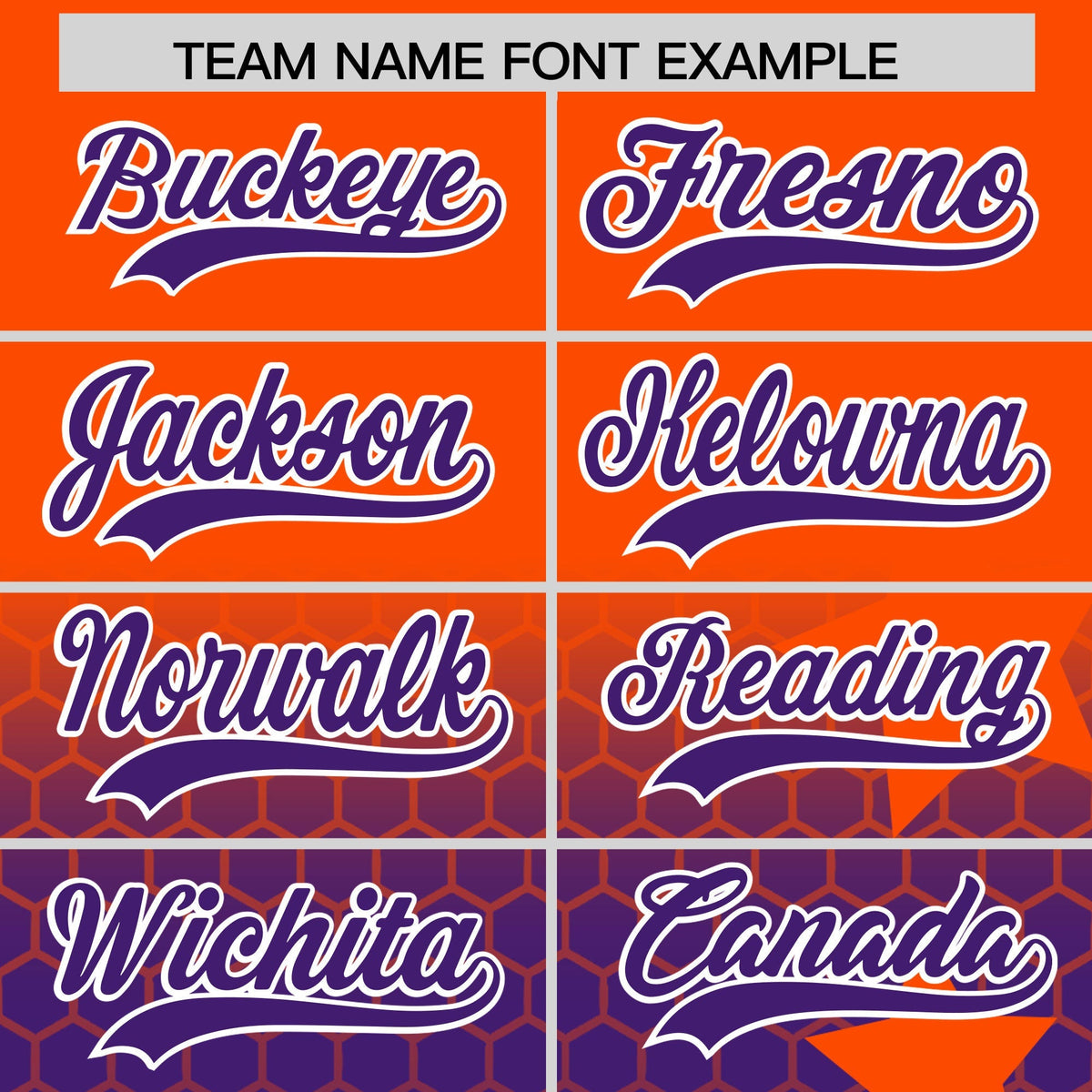 Custom Orange Purple White Rising Stars Series Gradient Fashion Baseball Jersey| KXKSHOP