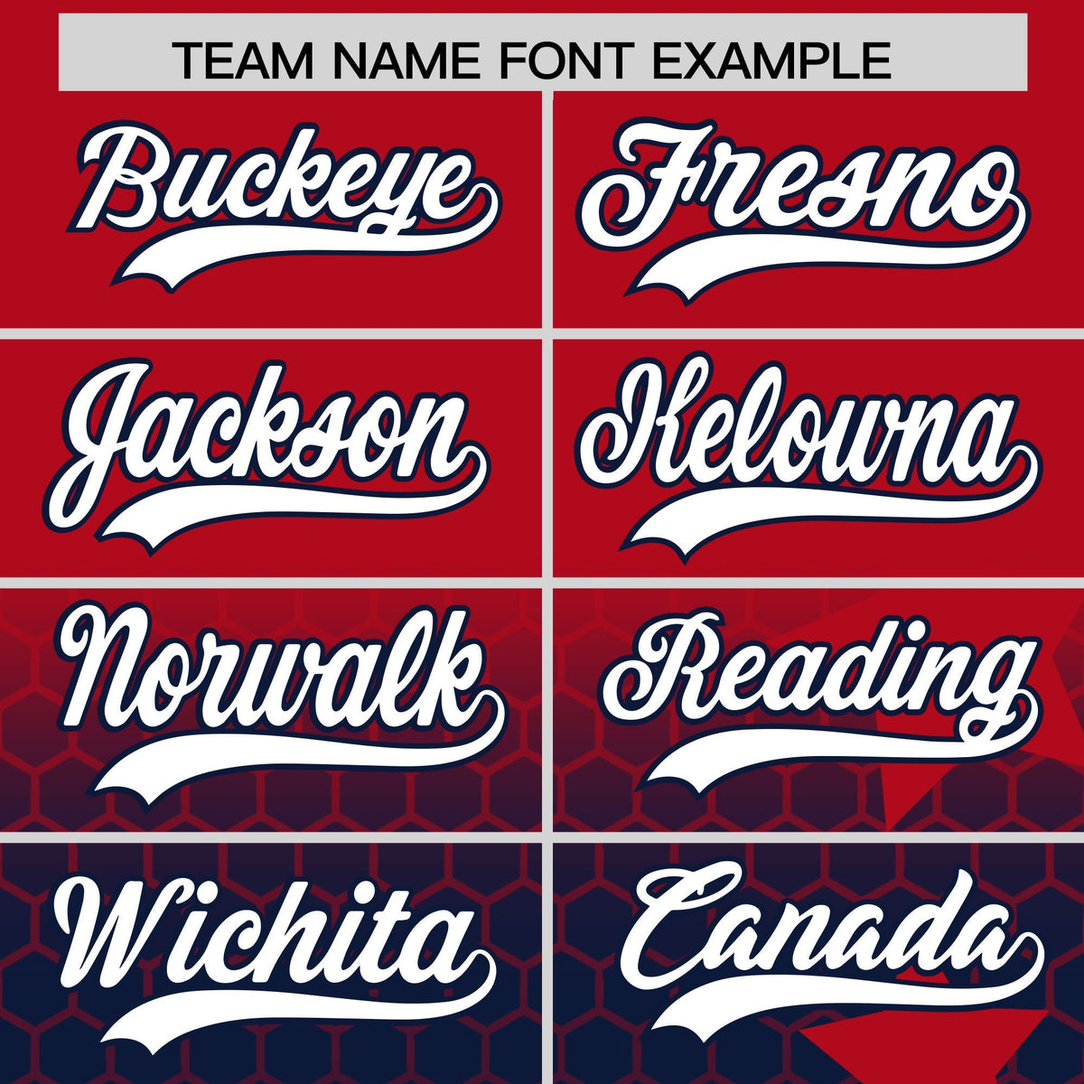 Custom Red Navy White Rising Stars Series Gradient Fashion Baseball Jersey| KXKSHOP