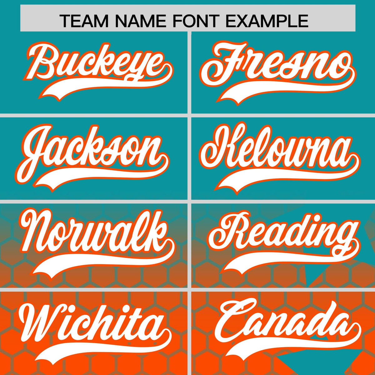 Custom Aqua Orange White Rising Stars Series Gradient Fashion Baseball Jersey| KXKSHOP