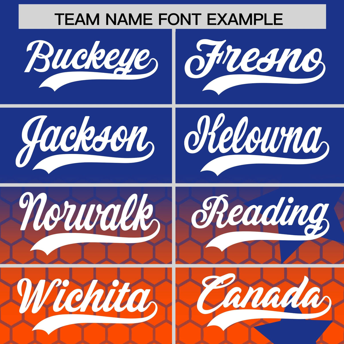 Custom Royal Blue Orange White Rising Stars Series Gradient Fashion Baseball Jersey| KXKSHOP