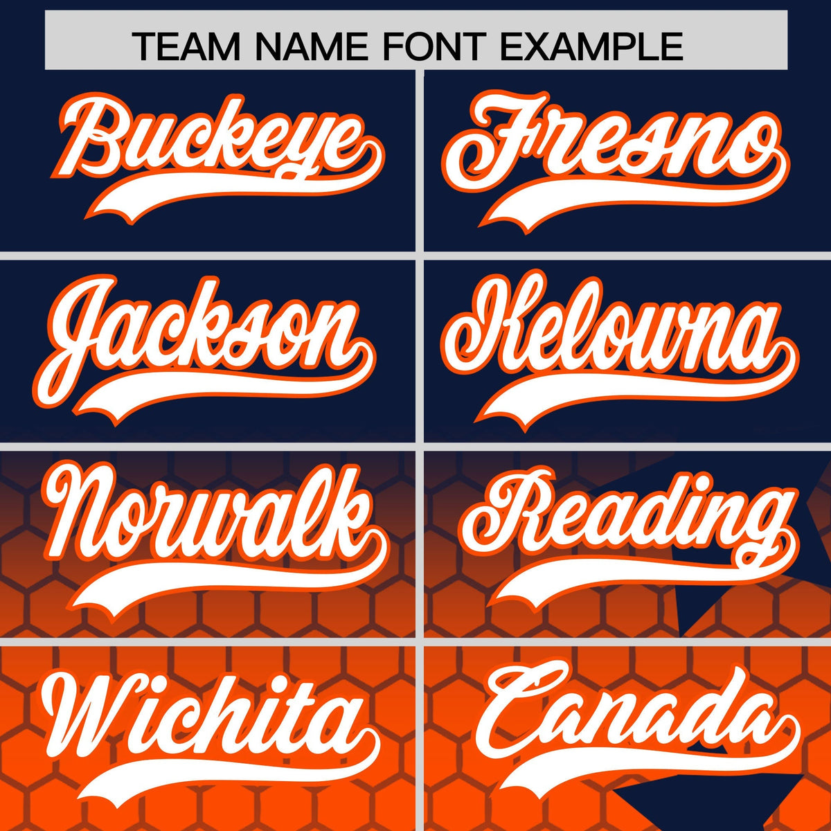 Custom Navy Orange White Rising Stars Series Gradient Fashion Baseball Jersey| KXKSHOP