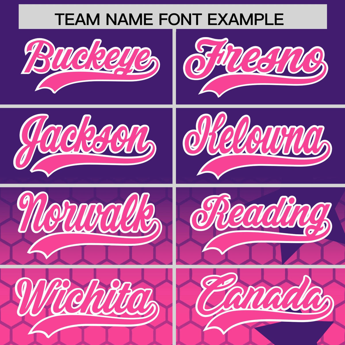 Custom Purple Pink White Rising Stars Series Gradient Fashion Baseball Jersey| KXKSHOP