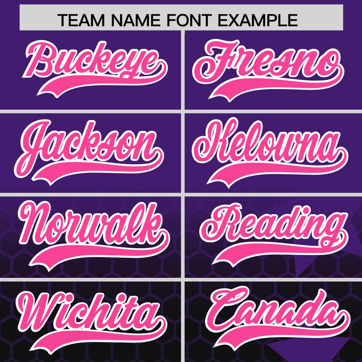 Custom Purple Black Pink Rising Stars Series Gradient Fashion Baseball Jersey| KXKSHOP