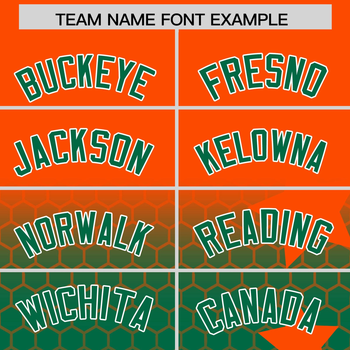 Custom Orange Kelly Green White Rising Stars Series Gradient Fashion Baseball Jersey| KXKSHOP