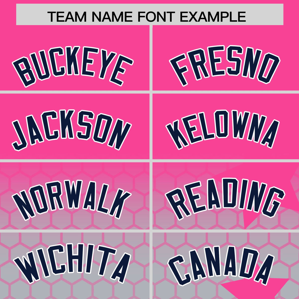 Custom Pink Gray Navy Rising Stars Series Gradient Fashion Baseball Jersey| KXKSHOP