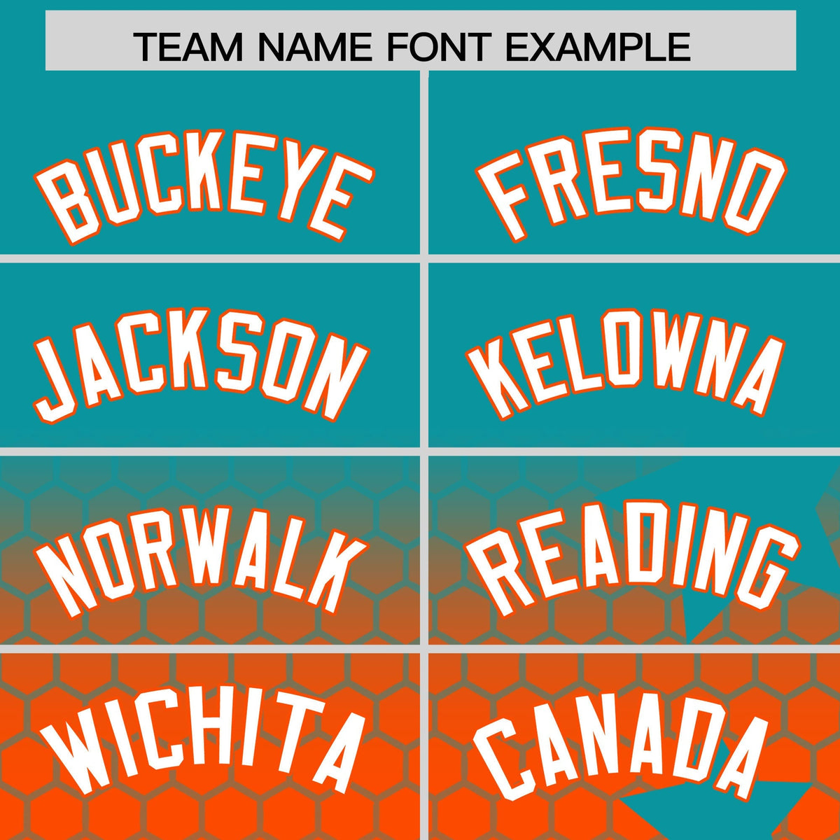 Custom Aqua Orange White Rising Stars Series Gradient Fashion Baseball Jersey| KXKSHOP