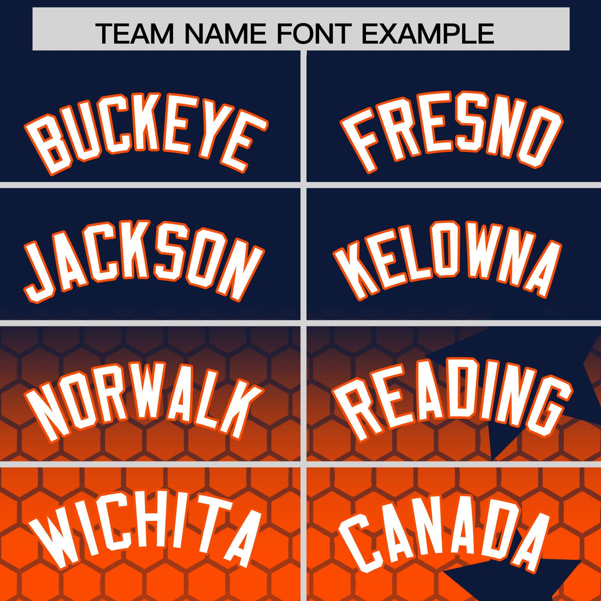 Custom Navy Orange White Rising Stars Series Gradient Fashion Baseball Jersey| KXKSHOP