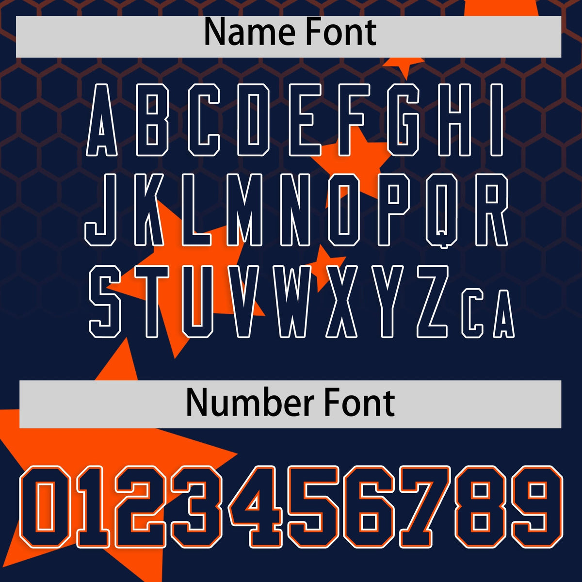 Custom Orange Navy White Rising Stars Series Gradient Fashion Baseball Jersey| KXKSHOP