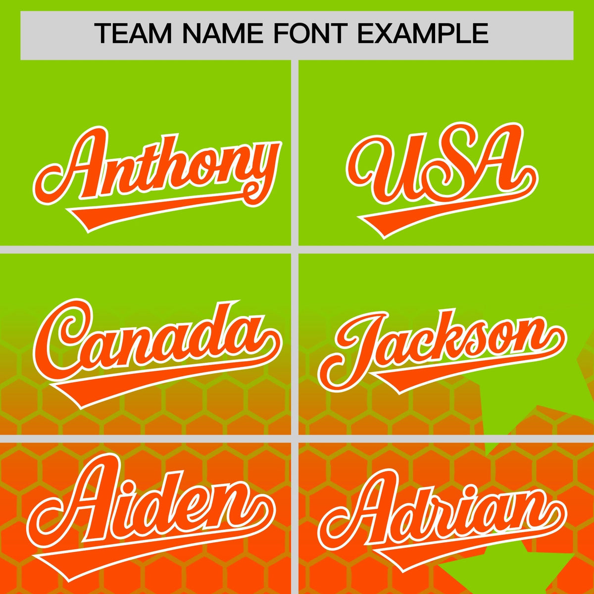 Custom Neon Green Orange White Rising Stars Series Gradient Fashion Baseball Jersey| KXKSHOP