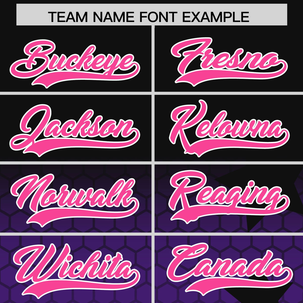 Custom Black Purple Pink Rising Stars Series Gradient Fashion Baseball Jersey| KXKSHOP