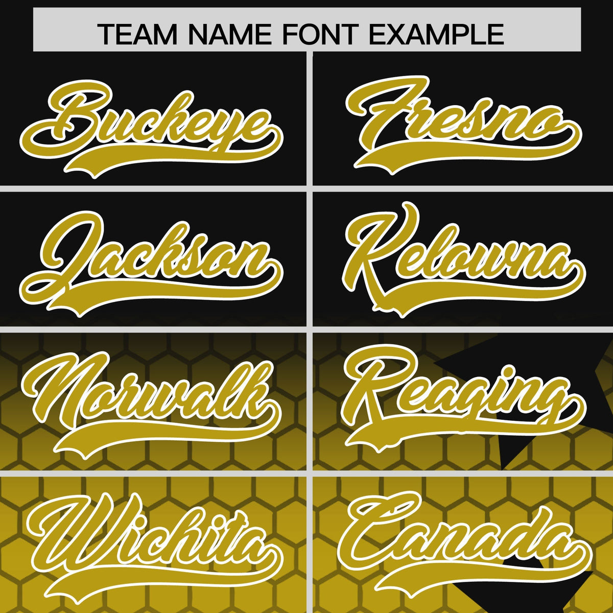 Custom Black Old Gold White Rising Stars Series Gradient Fashion Baseball Jersey| KXKSHOP