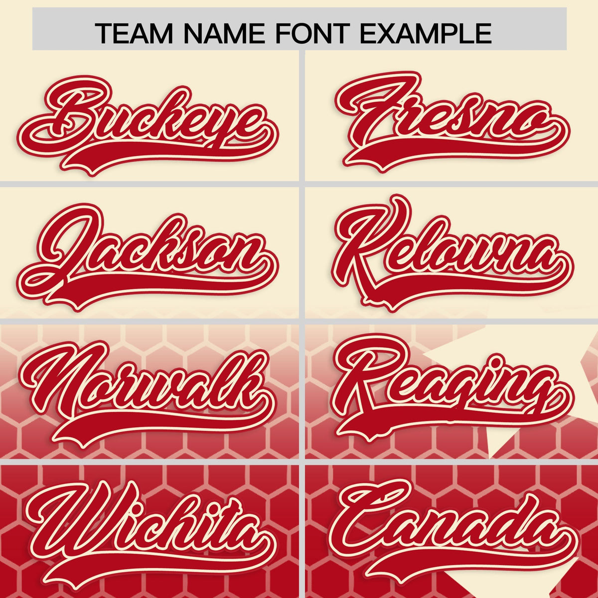 Custom Cream Red Rising Stars Series Gradient Fashion Baseball Jersey| KXKSHOP