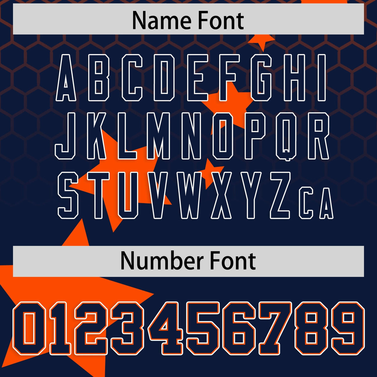 Custom Orange Navy White Rising Stars Series Gradient Fashion Baseball Jersey| KXKSHOP